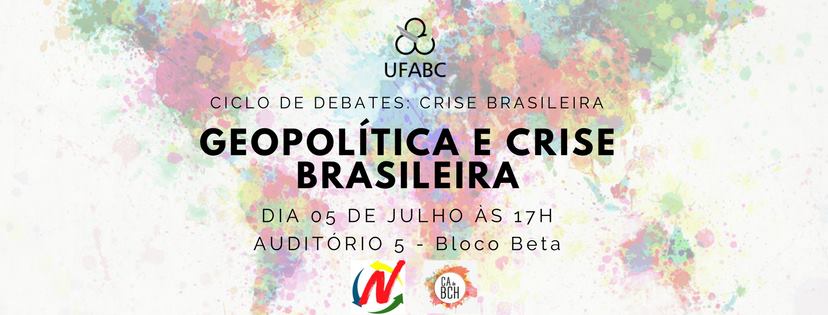 Cartaz palestra - Geopolítica e a crise brasileira